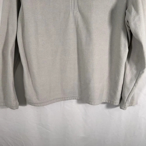 K State Wildcats Sweater Men's Large Grey 1/4 Zip Long Sleeve Mock NeckMV Sport - Picture 3 of 9